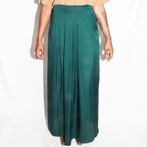 Zara silky maxi skirt